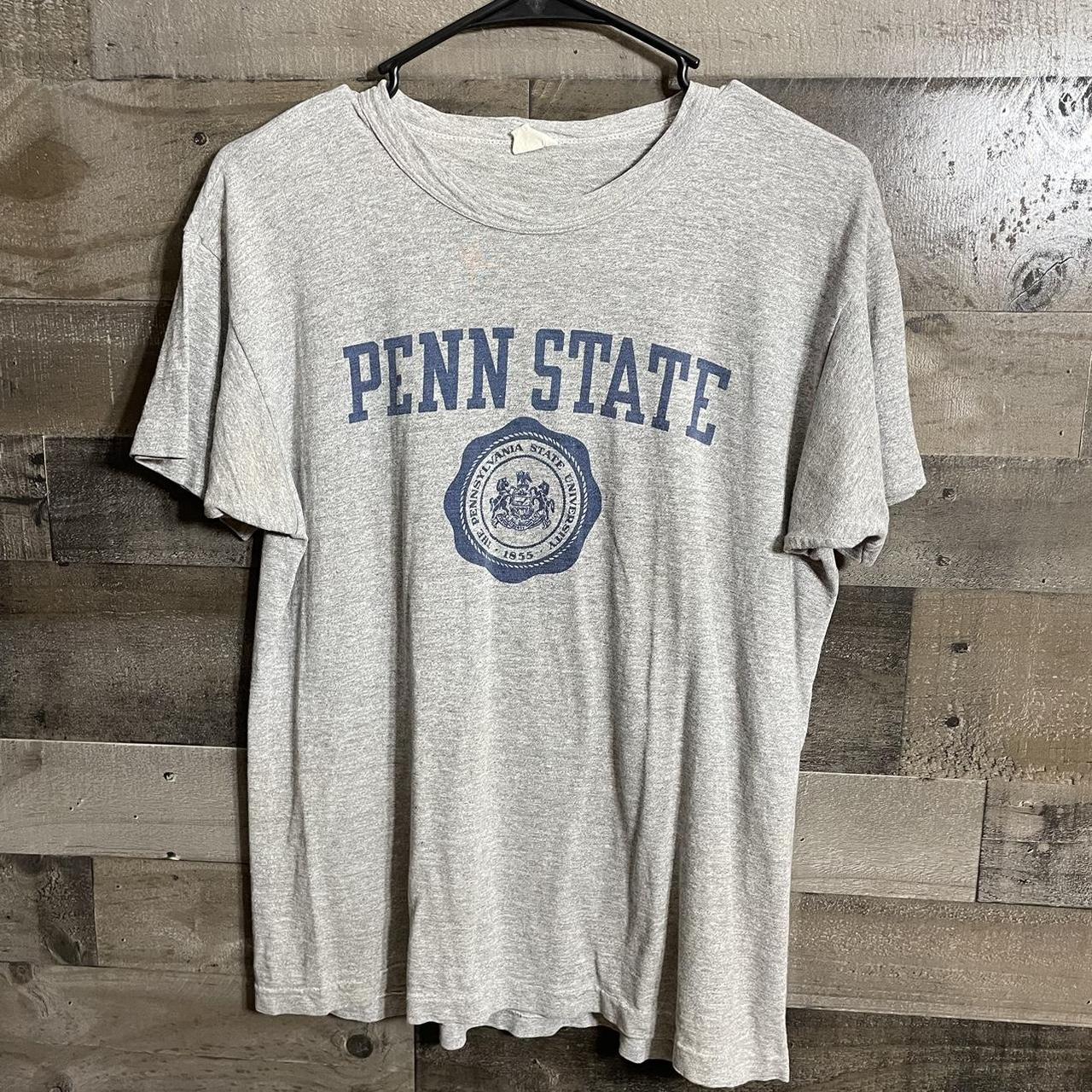 vintage 60s CHAMPION Penn state running man tee... - Depop