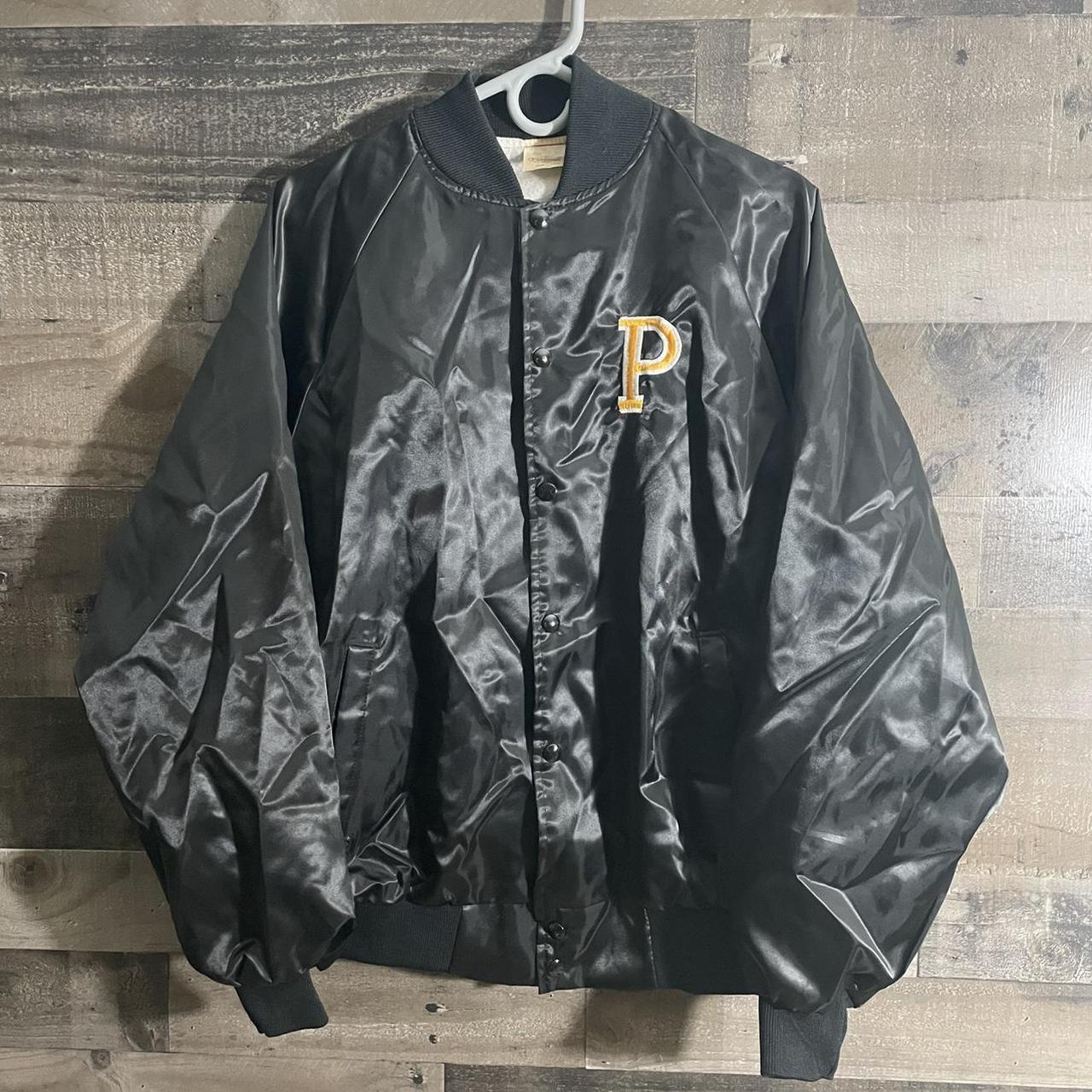 Vintage Pittsburgh Pirates Satin Bomber Jacket Made USA Size 