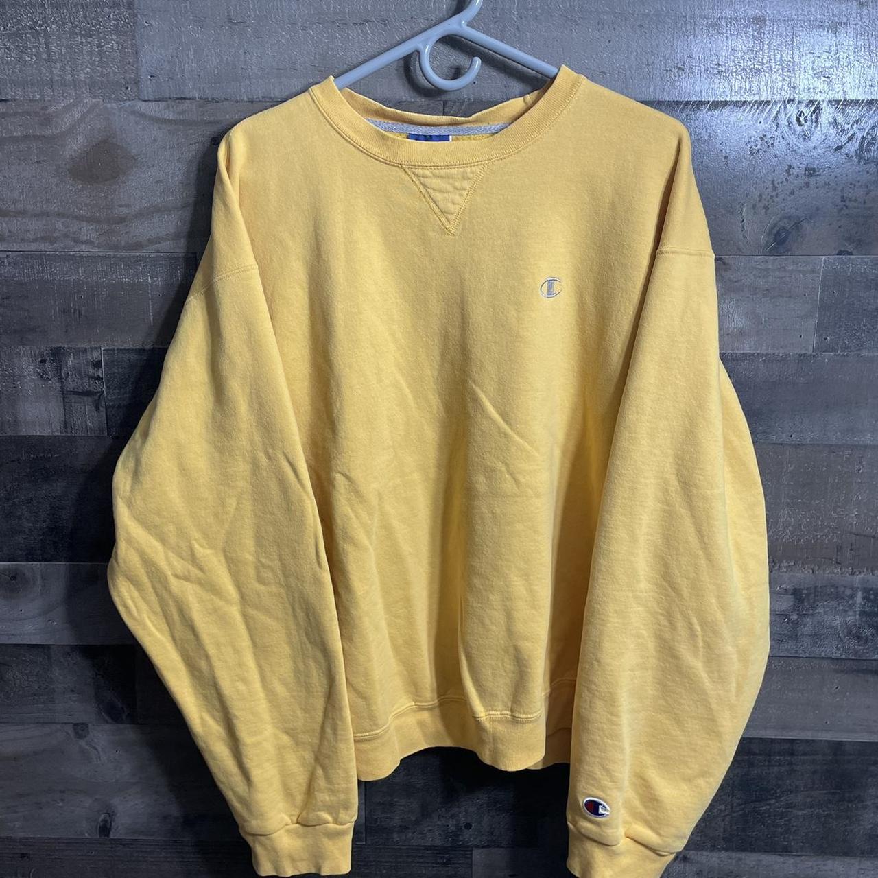 Vintage yellow champion top sweatshirt