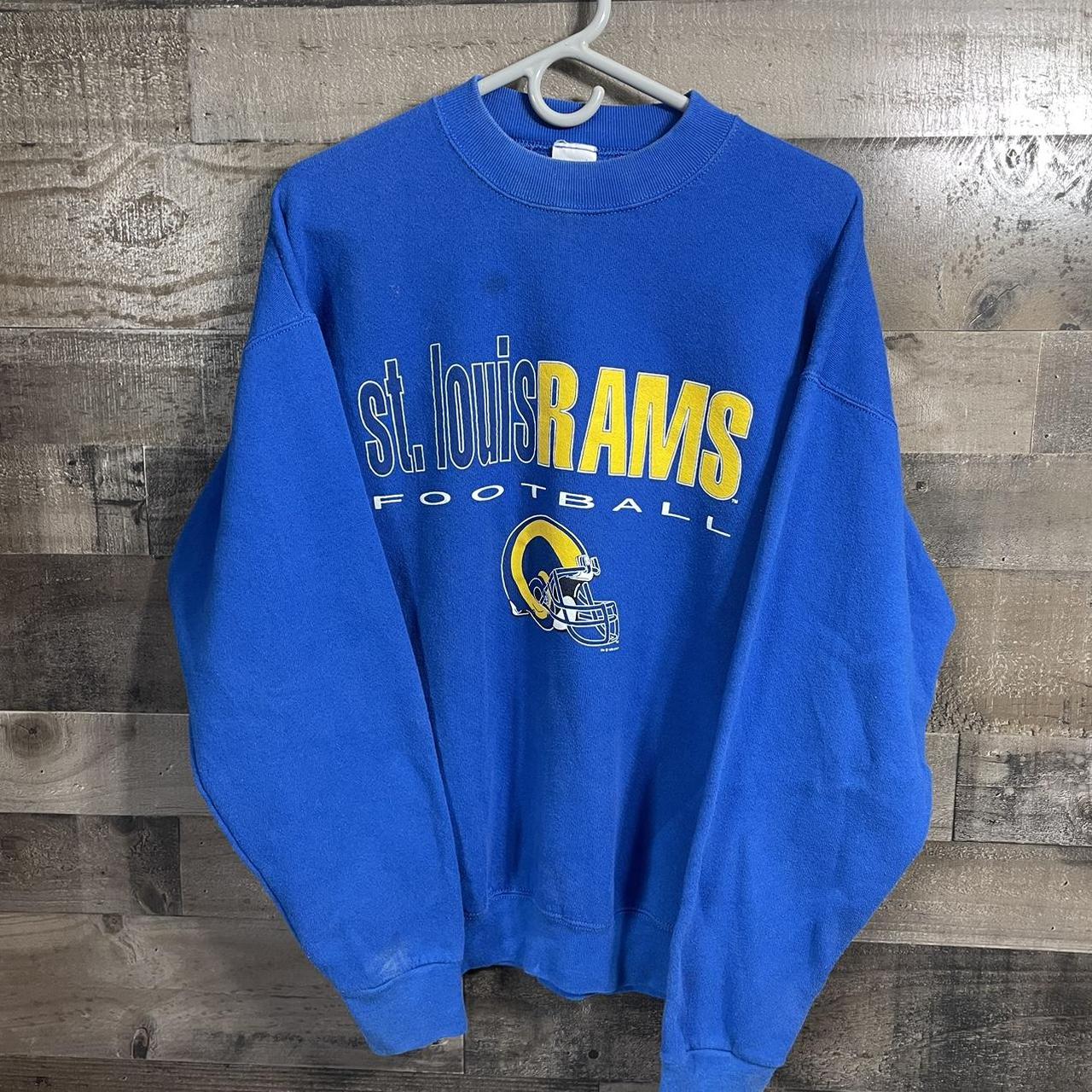 Vintage 1990s Thrashed St. Louis Rams Football - Depop