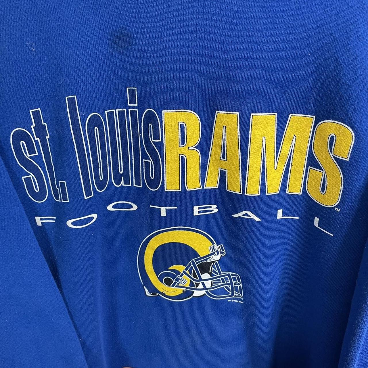 Vintage St Louis Rams sweatshirt Vintage 90s NFL - Depop