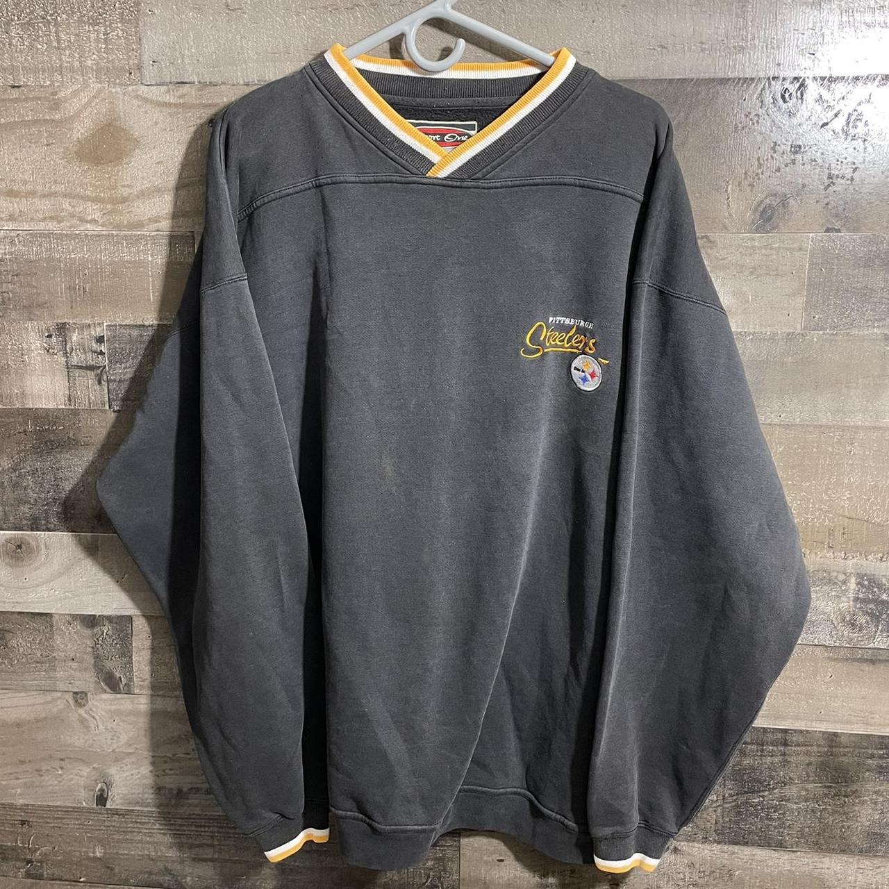 Vintage Pittsburgh Steelers V-Neck Sweatshirt (1990s) 