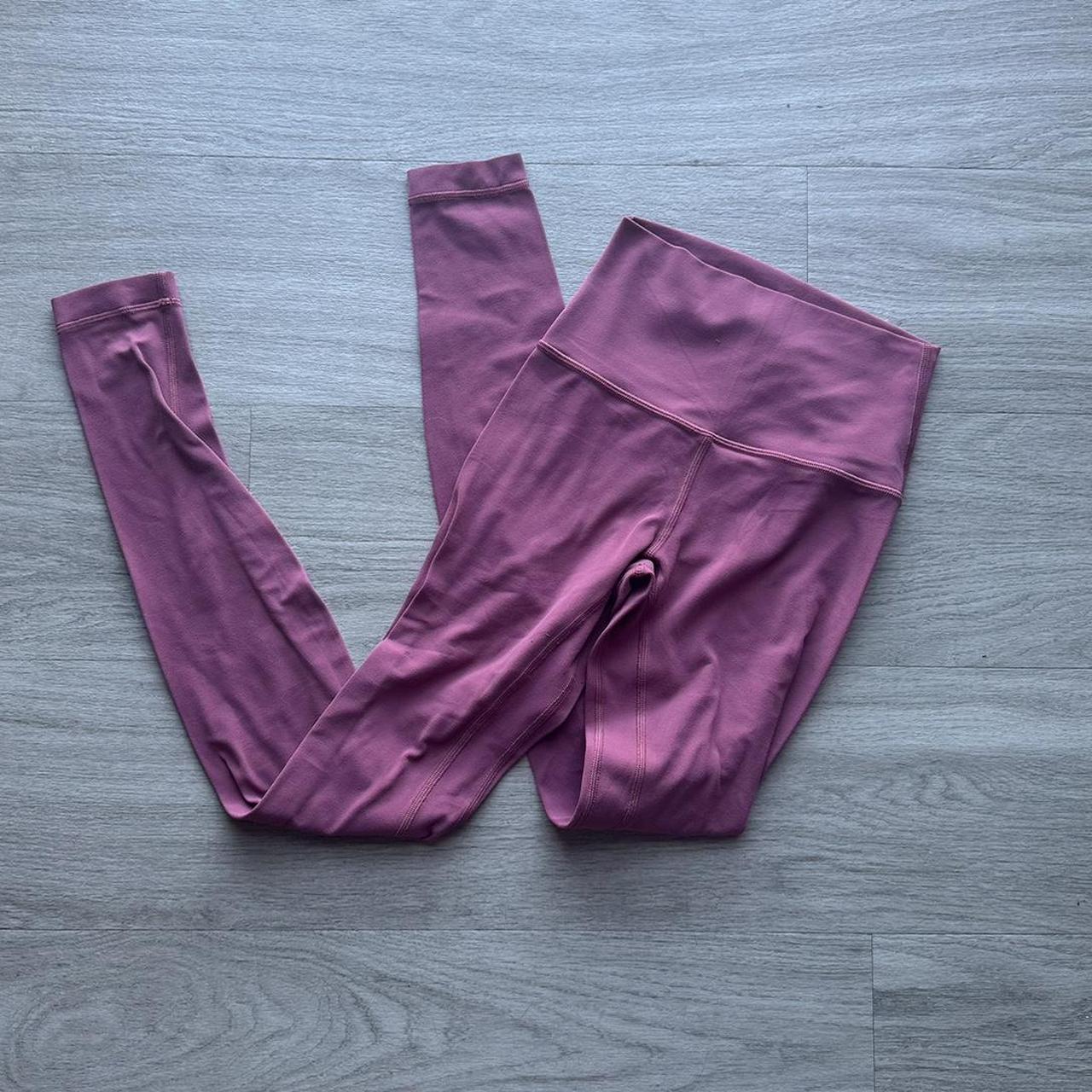 Pink/mauve Lululemon align leggings - size 2 in good - Depop