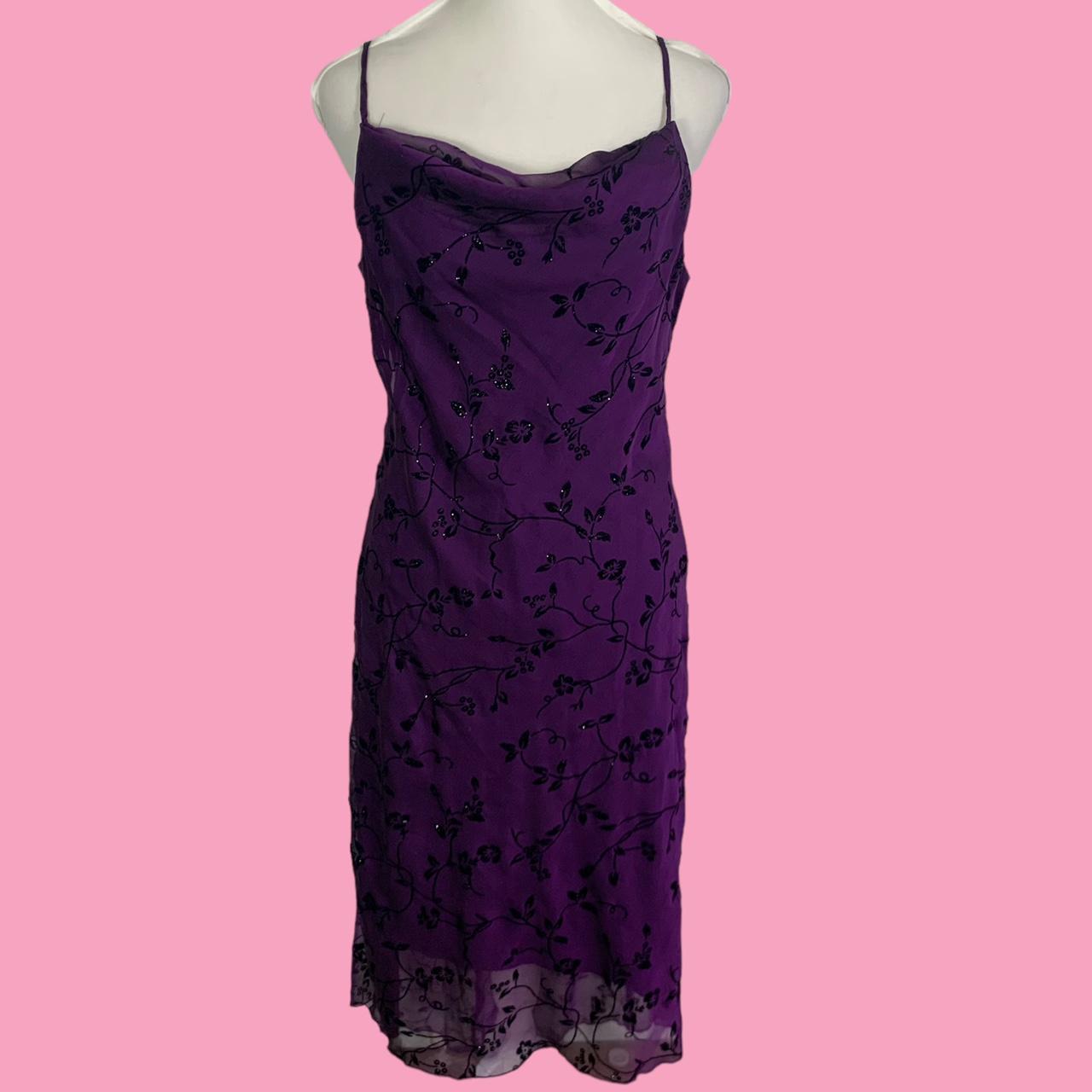 Women's Purple and Black Dress | Depop