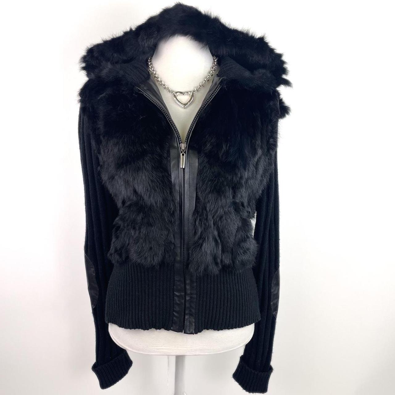 GLAD NEWS coated fur jacket 平成 y2k Y2K Fur-Lined Zip-Up Jacket | AESTHETIC CLOTHING – Boogzel