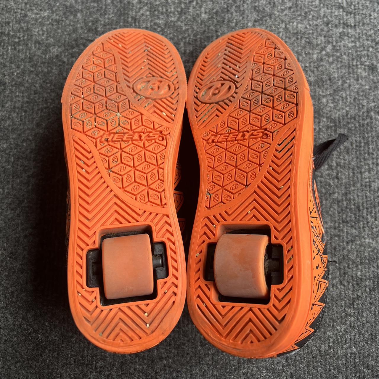 Heelys Women's Orange and Black Trainers Depop