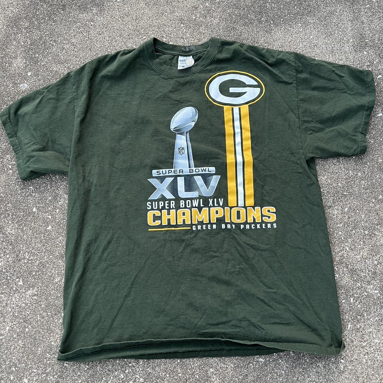 Super Bowl XLV Champions Green Bay Packers NFL Tee (XL