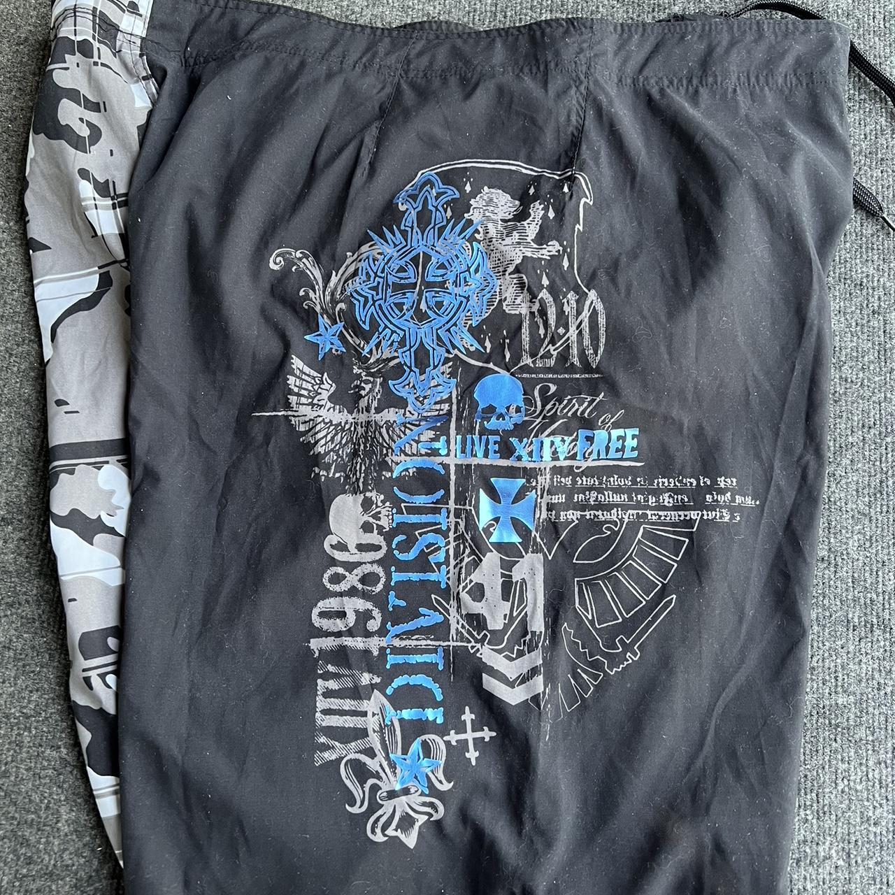 Joe Boxer Men's Black and Grey Swimbriefsshorts Depop