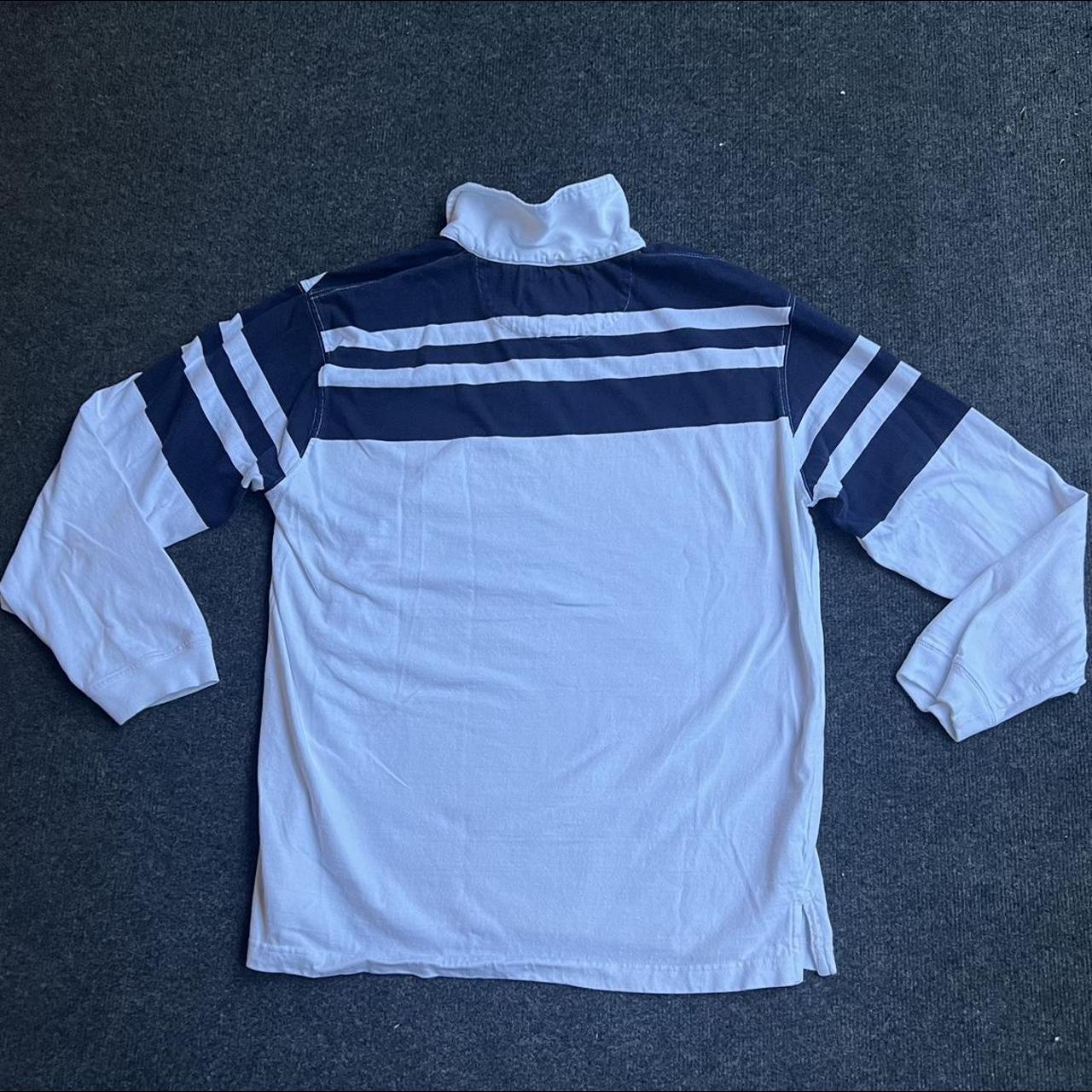 Steve & Barry's Men's Blue and White Polo-shirts | Depop