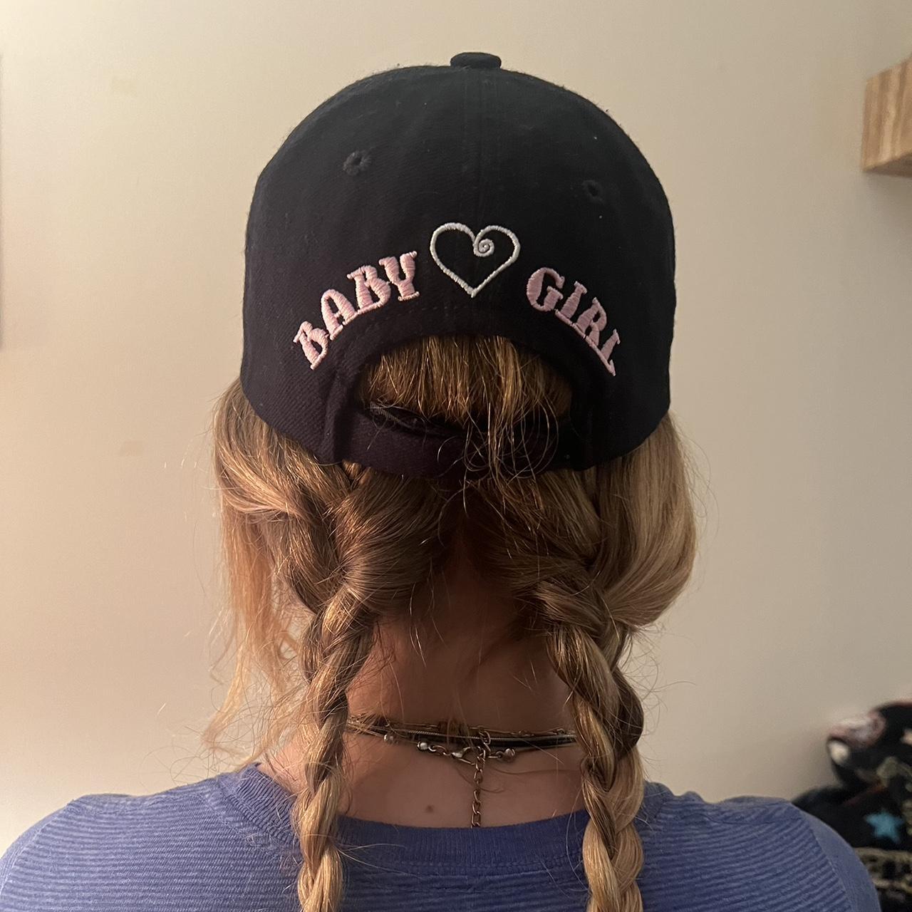 Women's Black and Pink Hat (3)