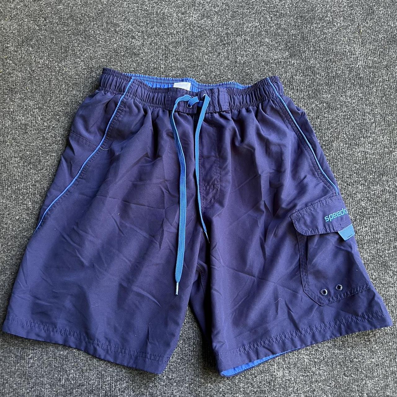 Speedo Men's Navy and Blue Swim-briefs-shorts | Depop