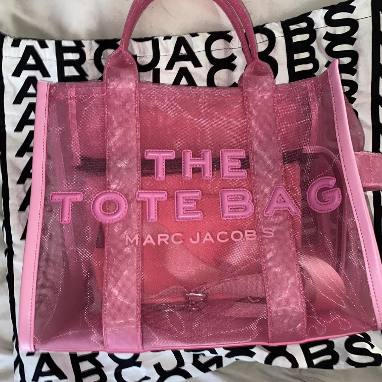 Pink Mesh Medium Marc Jacobs tote bag Like new:... - Depop