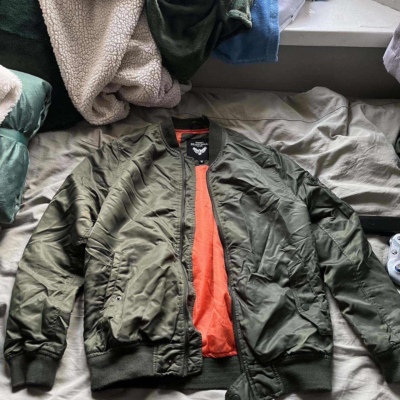 Brave soul sales khaki jacket