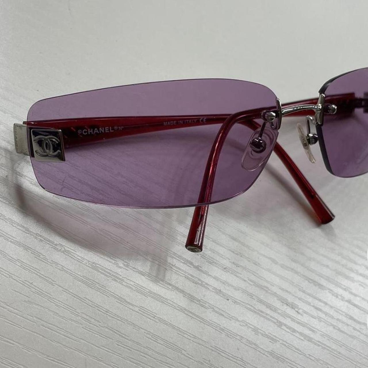 CHANEL #115 Sunglasses Titanium pink PNK Women's c116