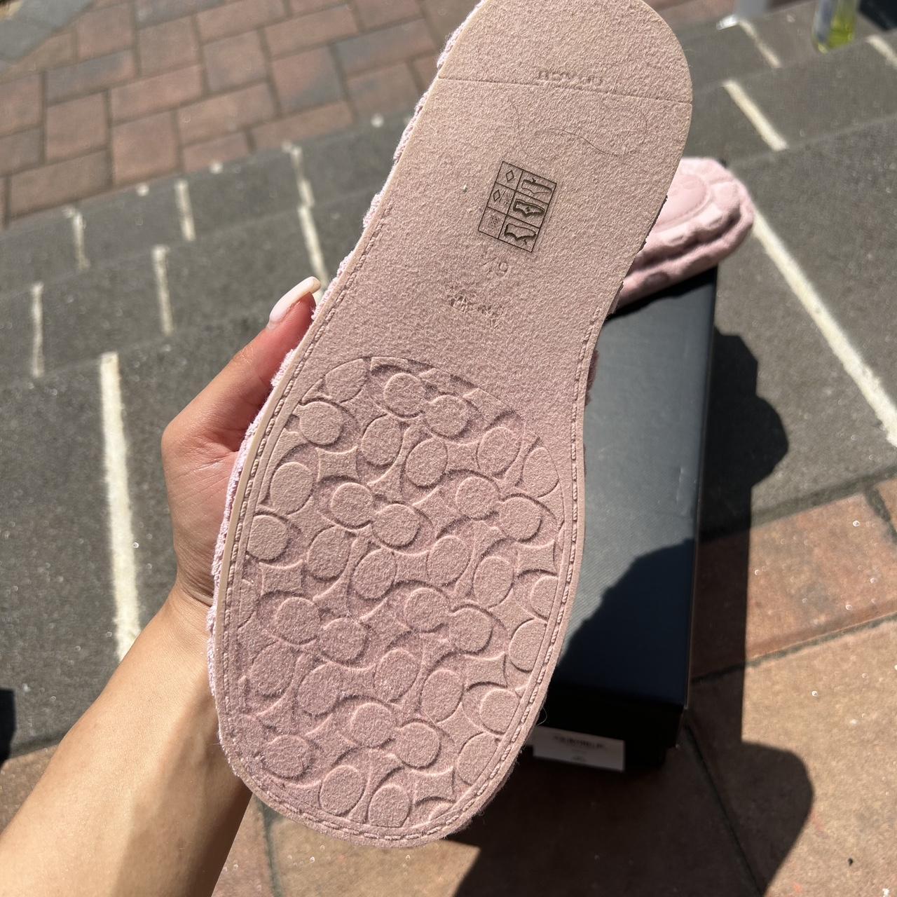 Coach Women's Pink and Purple Slides (3)