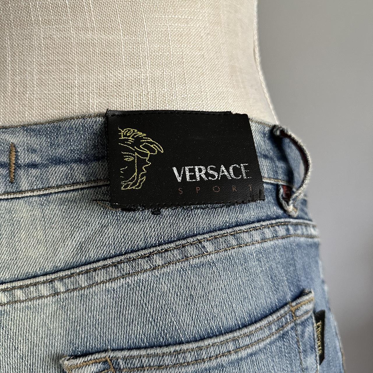 Versace Women's Blue Jeans Depop