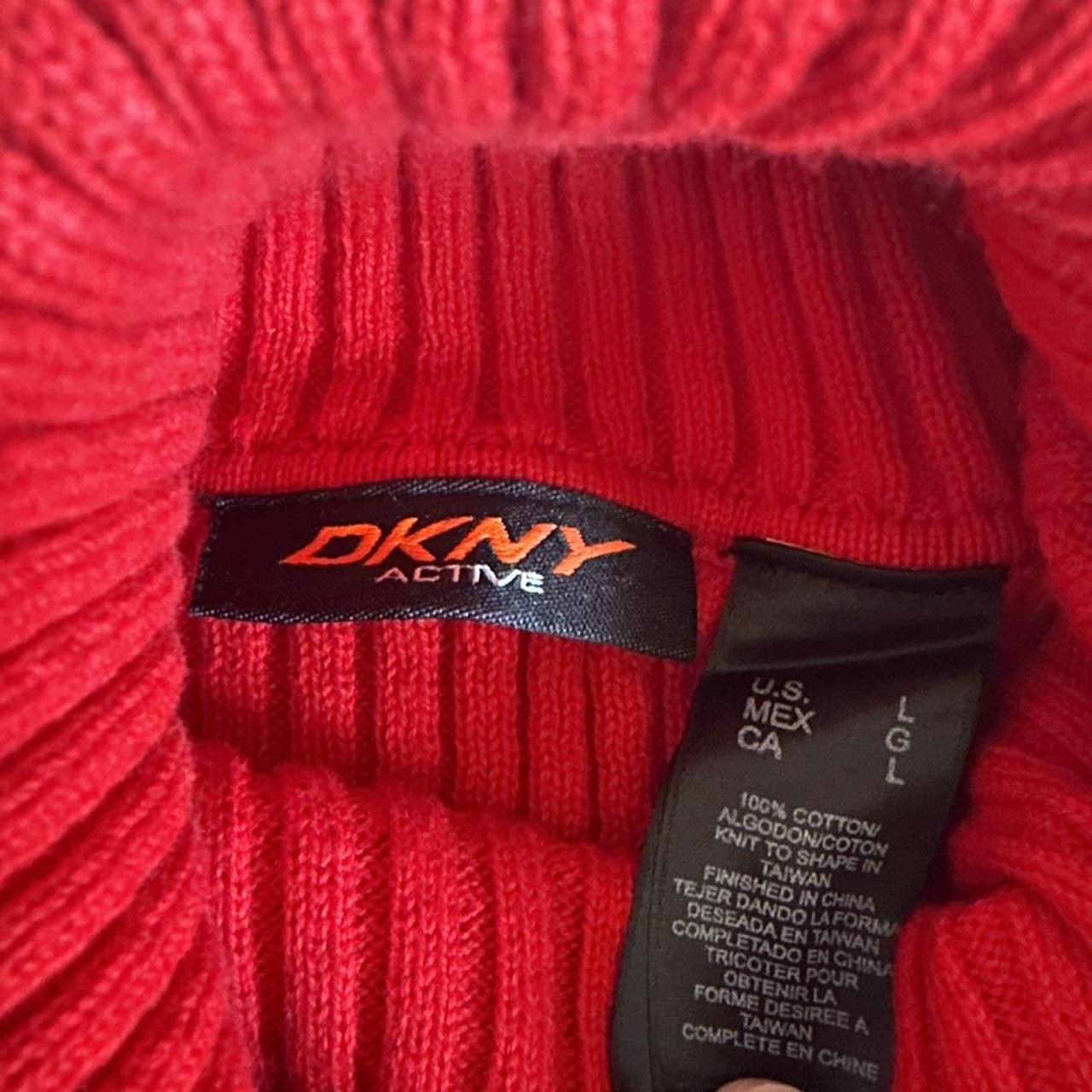 DKNY Women's Red and Black Jumper (5)