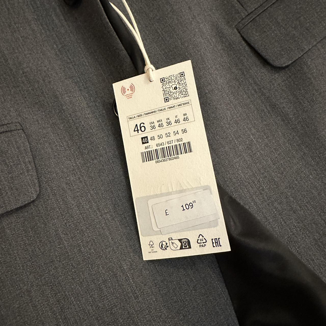 ZARA グレー スーツ (EUR 54) ZARA - ZARA スリーピース L位 グレー セットアップ スーツ