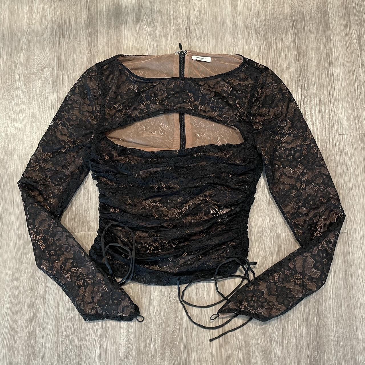 Black Lace Top - Mistress Rock