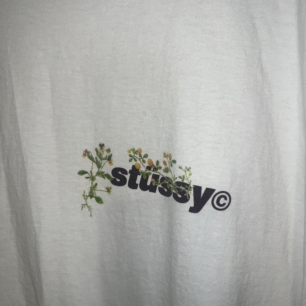 Stüssy Flower Tee Men's Flower Tee, Size S in great - Depop