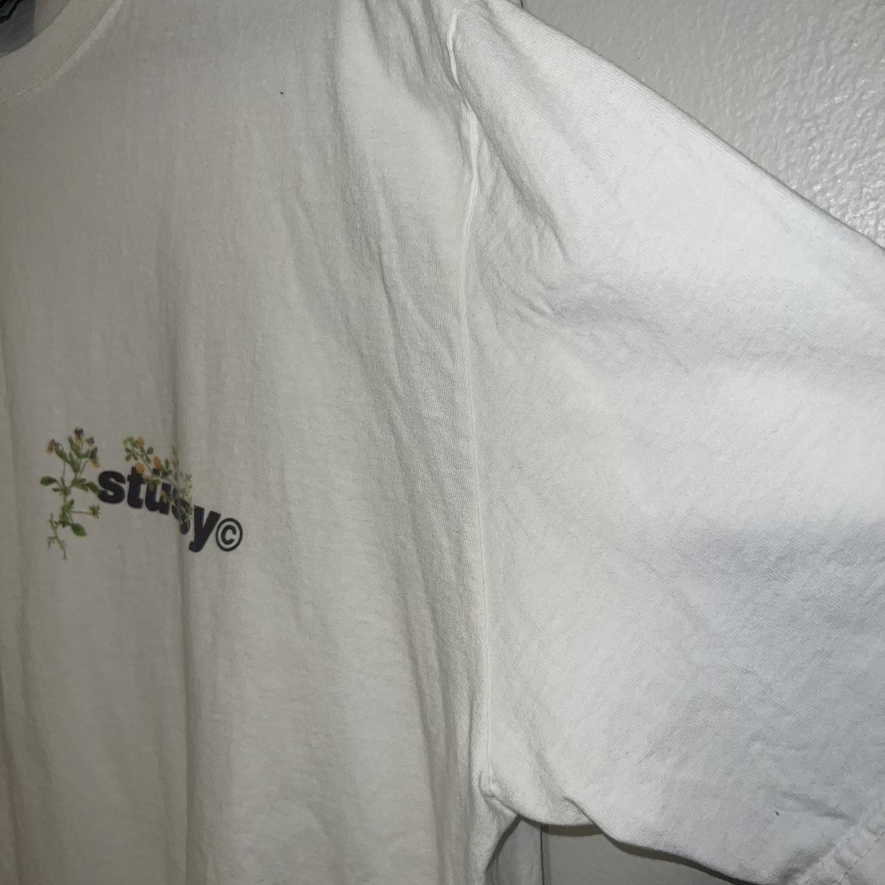 Stüssy Flower Tee Men's Flower Tee, Size S in great - Depop