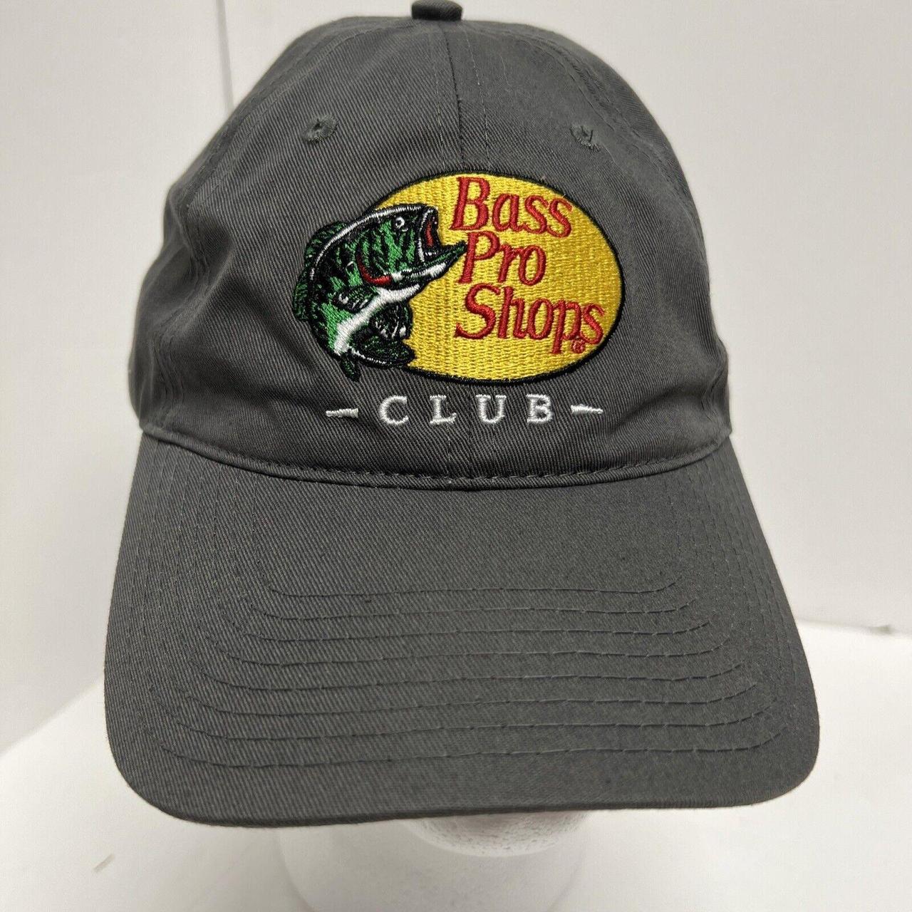 Bass Pro Shops Club Gray Baseball Cap Hat Adjustable... - Depop