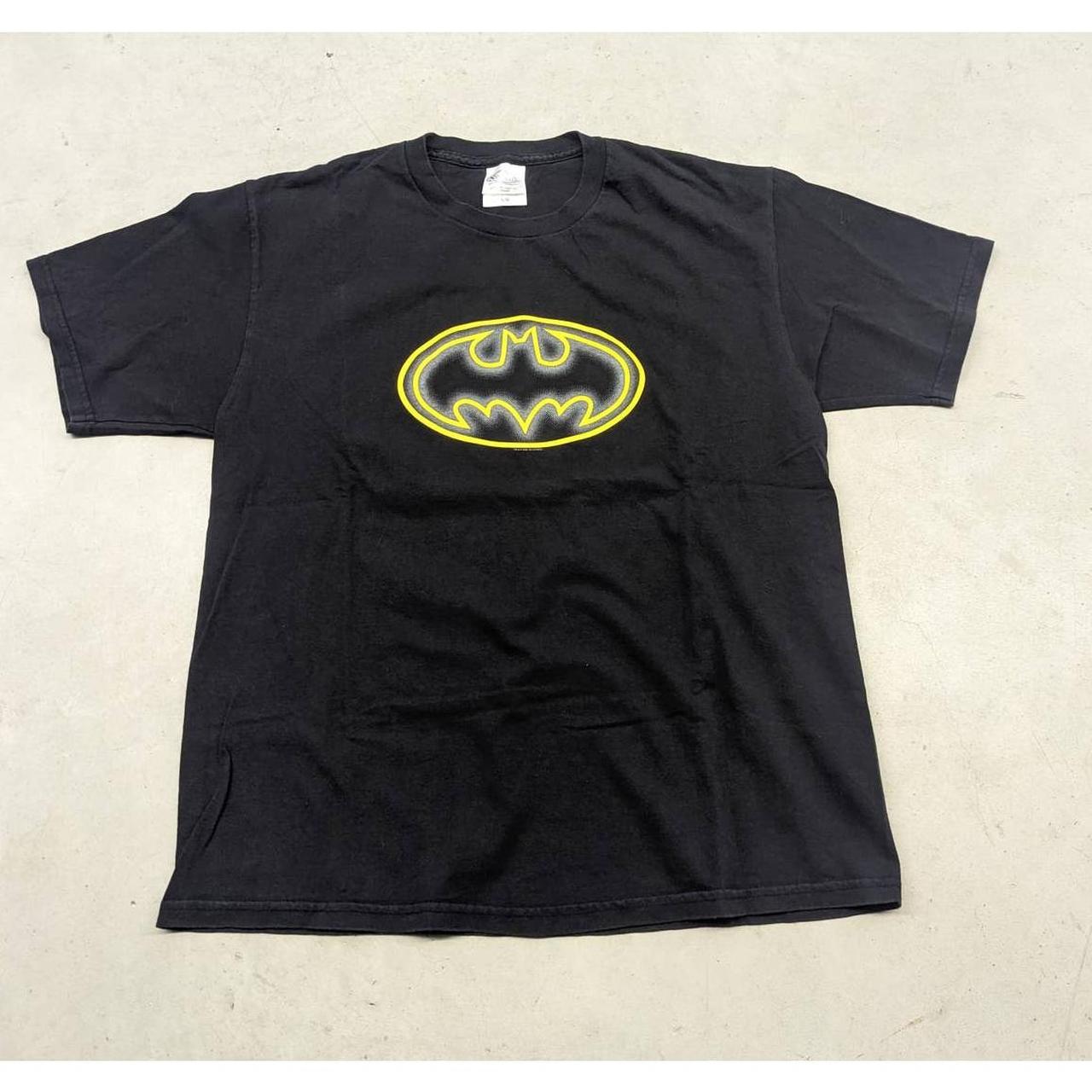 Depop Batman Y2K Size: Tag:... L logo 2001 t-shirt 3D -