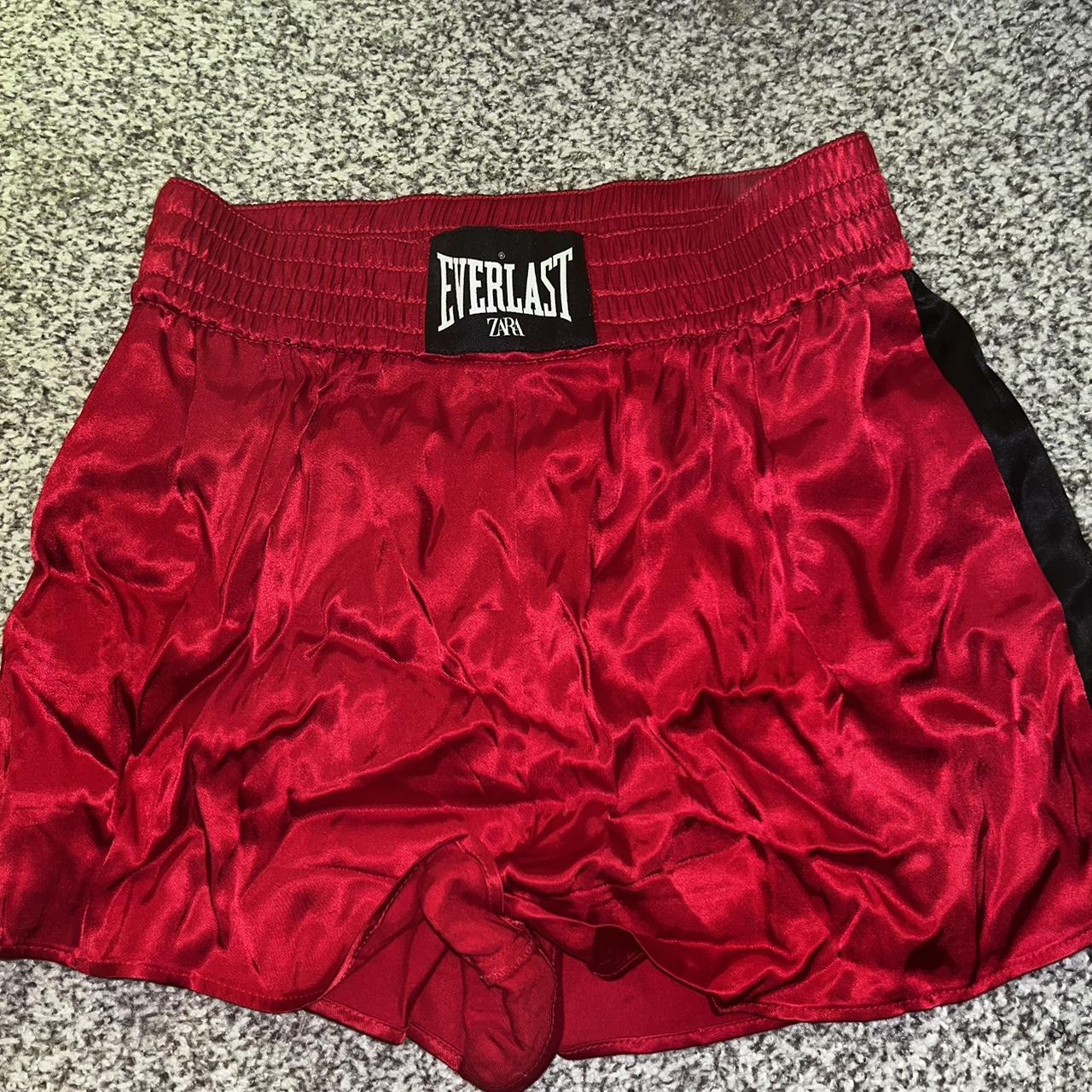 Red Everlast x Zara boxer shorts - Depop