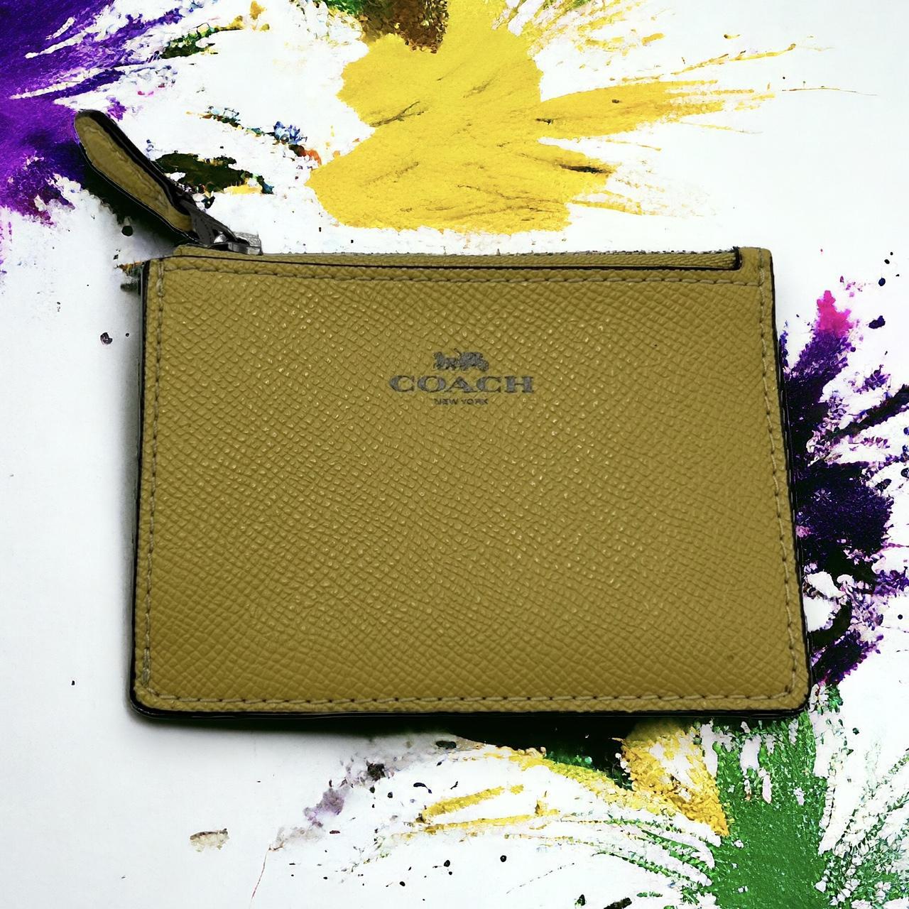 Pastel Yellow Coach 2024 Wallet