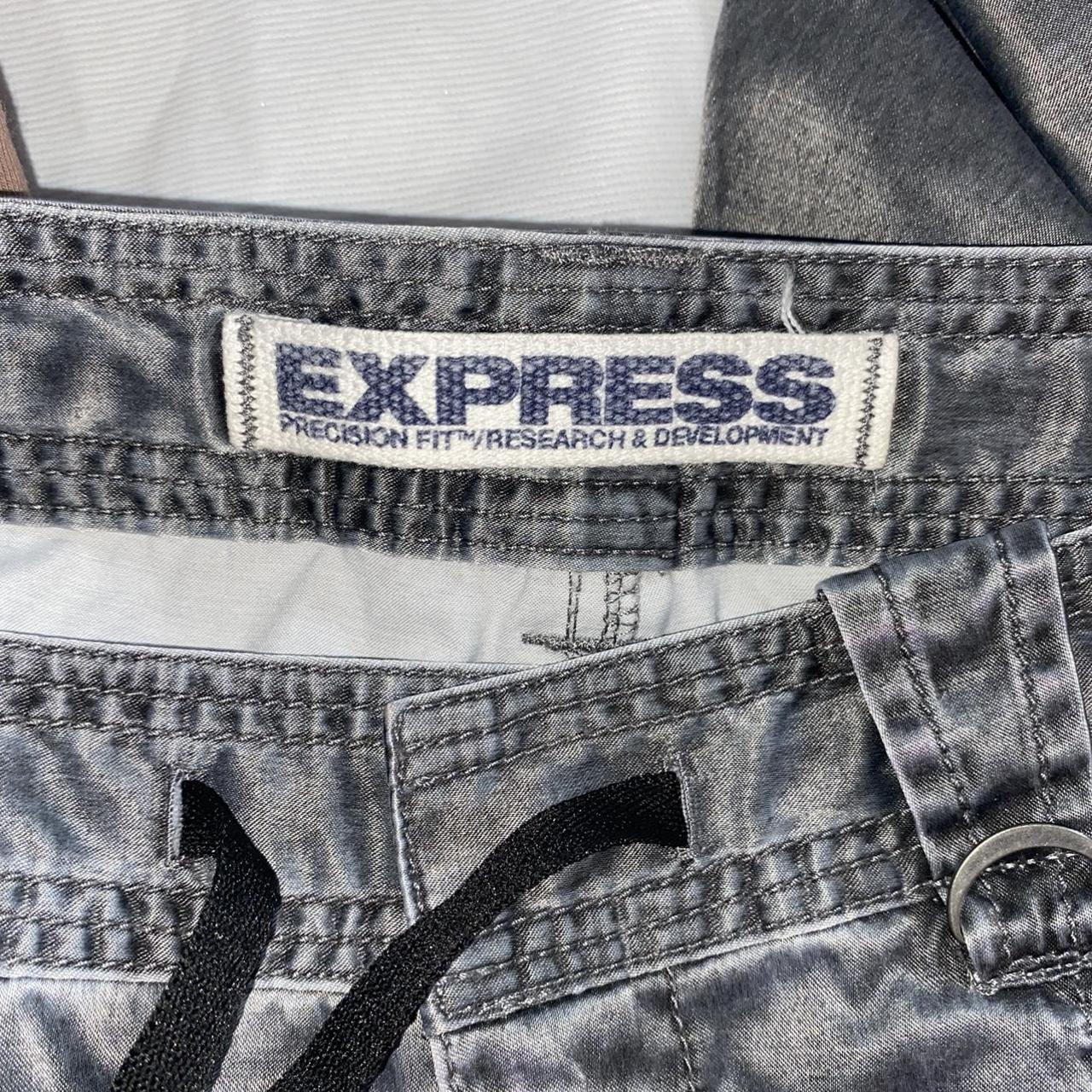 Express Women's Silver Trousers | Depop