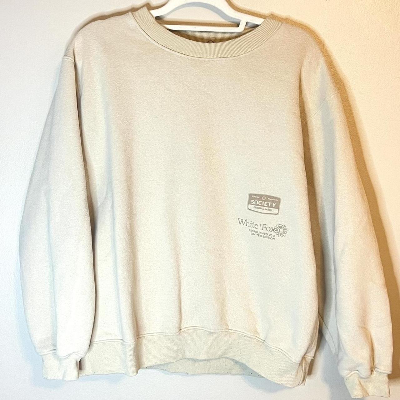 Limited Edition White Fox Boutique Sweatshirt Size... - Depop