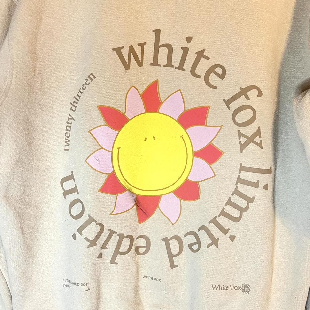 Limited Edition White Fox Boutique Sweatshirt Size... Depop