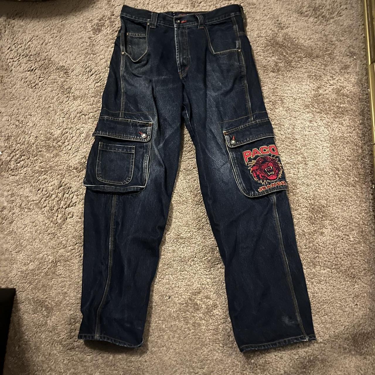 Rare Paco Jean Co Cargo Jeans, lightly skated, small... - Depop