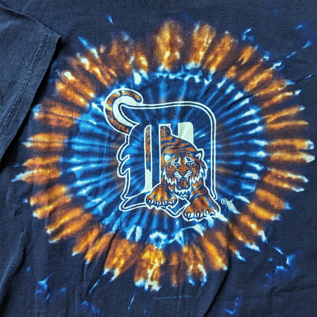 Tie-Dye Detroit Tigers Men's T-Shirt - fits like a - Depop
