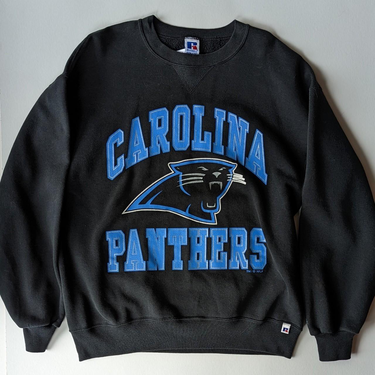 Vintage Carolina Panthers Logo Athletic Sweatshirt Large Made in