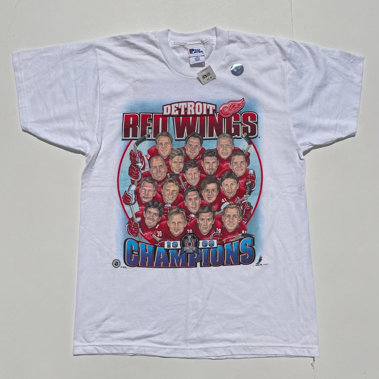 NHL Detroit Red Wings Jersey Shirt Youth Medium - Depop