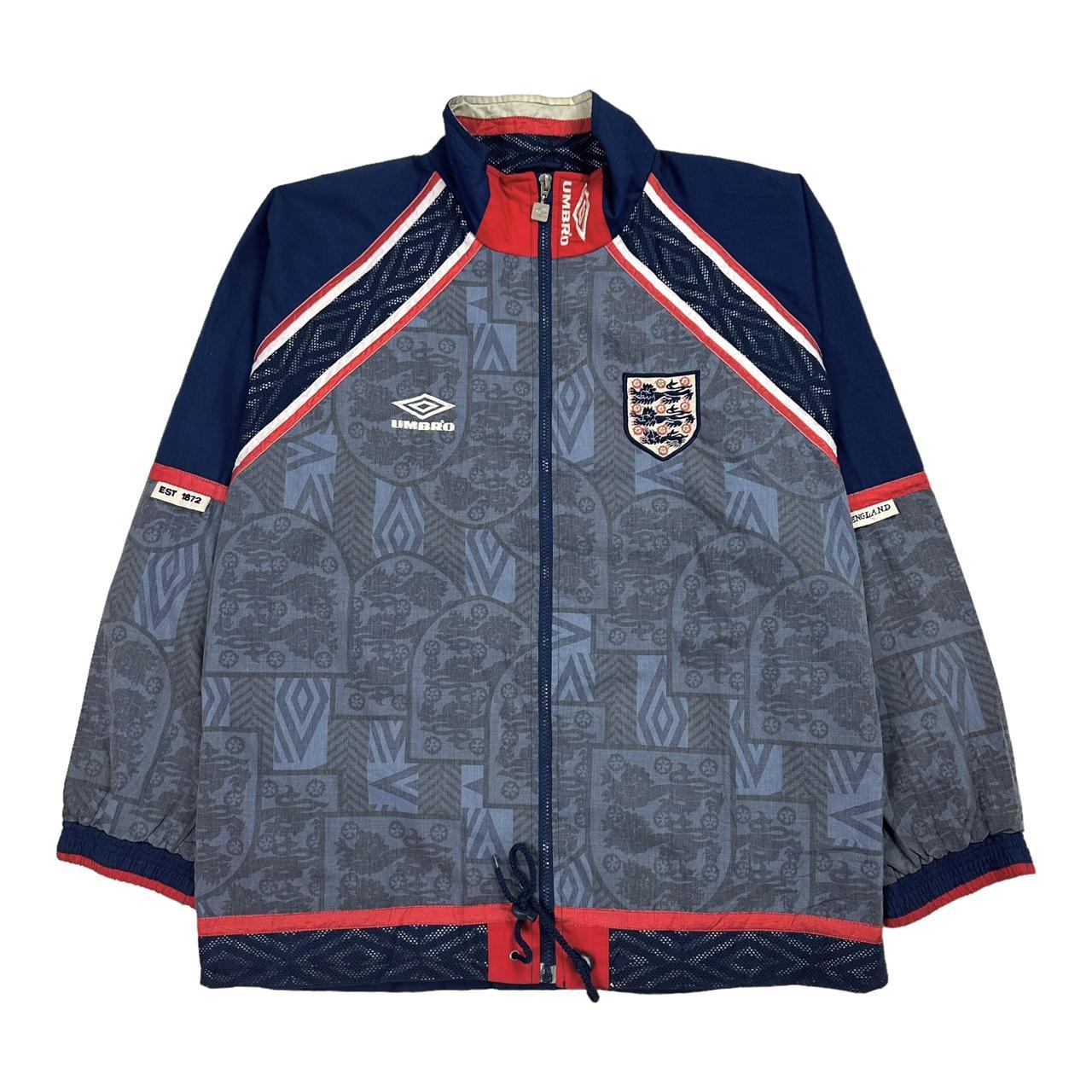 【希少】00s UMBRO ENGLAND Nylon Track Jacket 2000-02 England Umbro Track Jacket - 10/10 - (S)