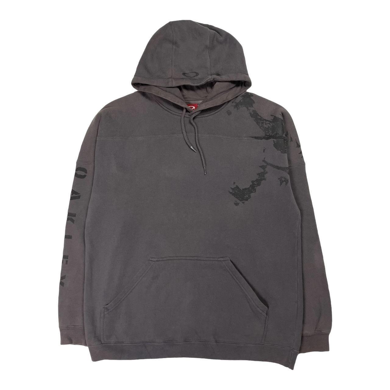 トップス 00s OAKLEY Logo Hoodie Vintage 00's Oakley Spellout Circle Logo Hoodie Size Medium