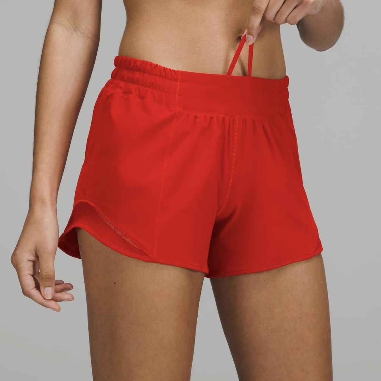 Lululemon Women's Red Shorts Depop