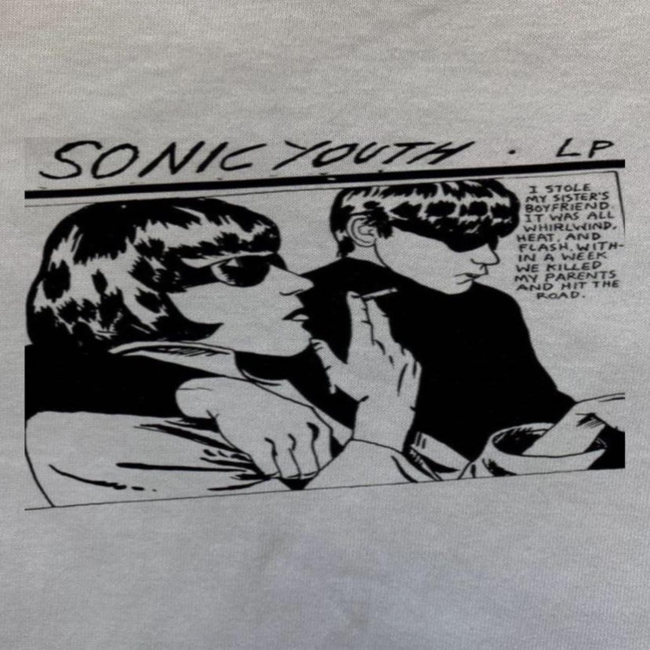 🎸 super cute sonic youth baby tee 🎸 price is... Depop