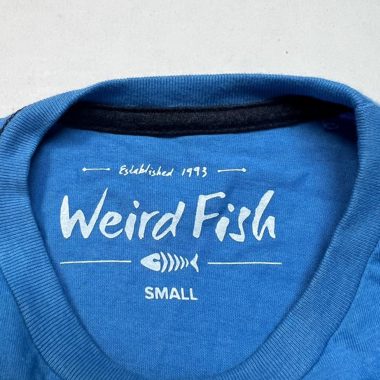 Weird Fish Men's Blue T-shirt | Depop