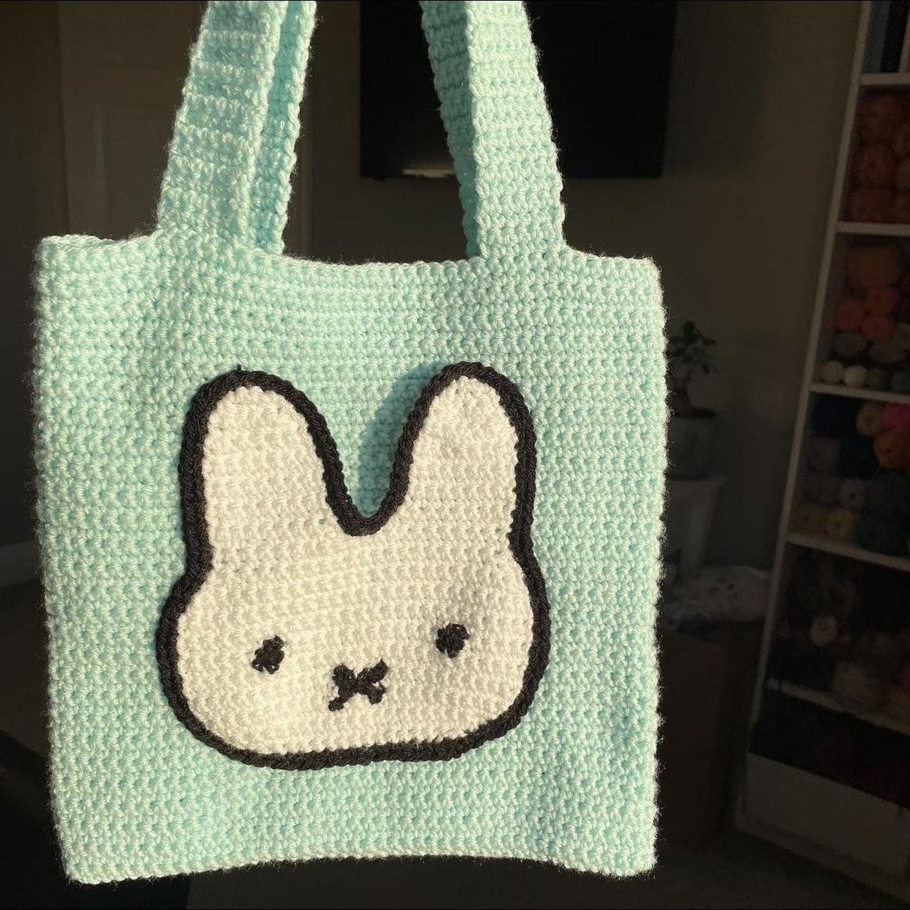 Crochet Miffy Tote Bag with Pocket This cute little... Depop