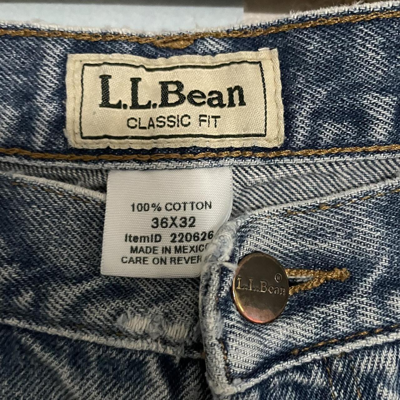 Y2k LL Bean light wash jeans Straight classic fit... - Depop