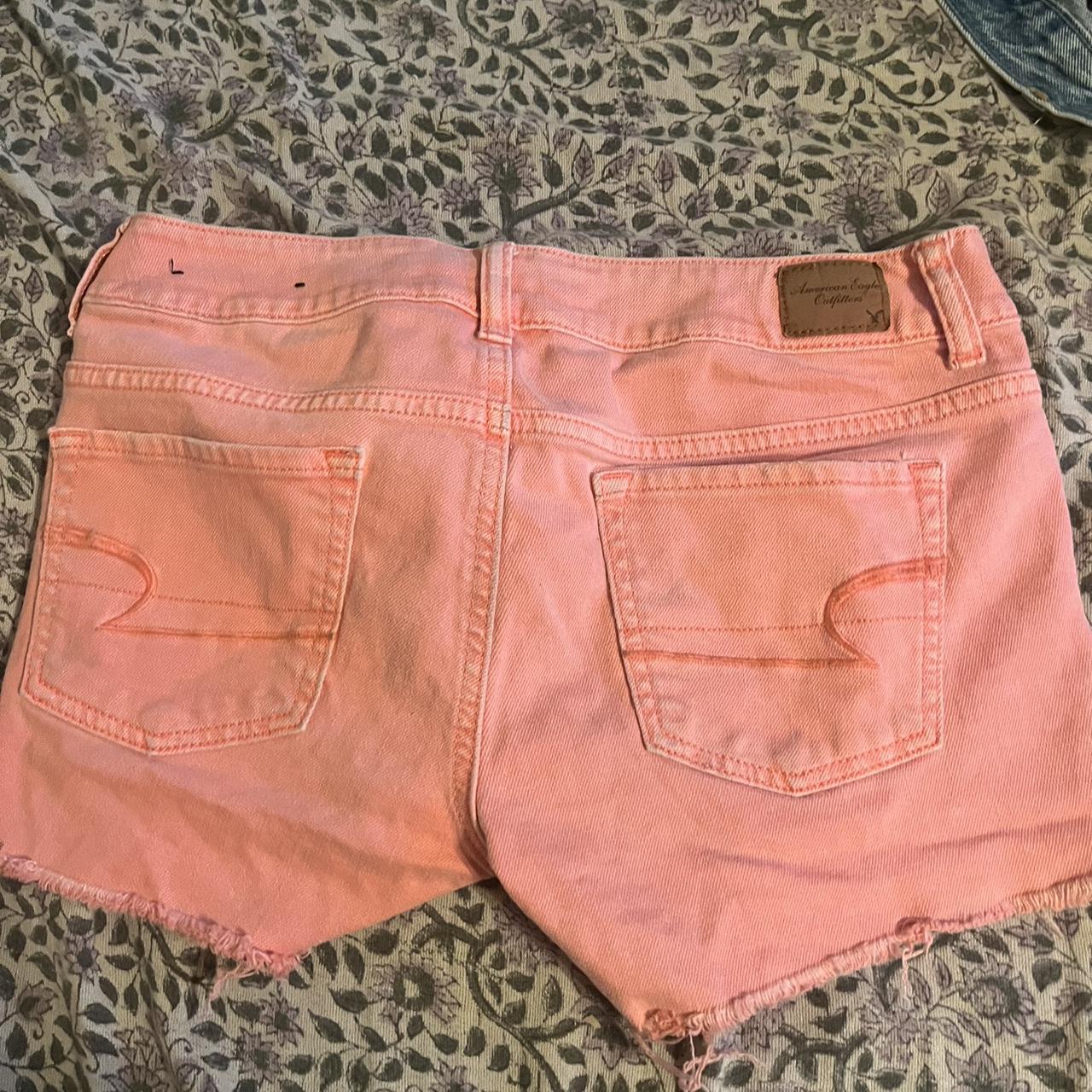 pink American eagle shorts size 4 Depop