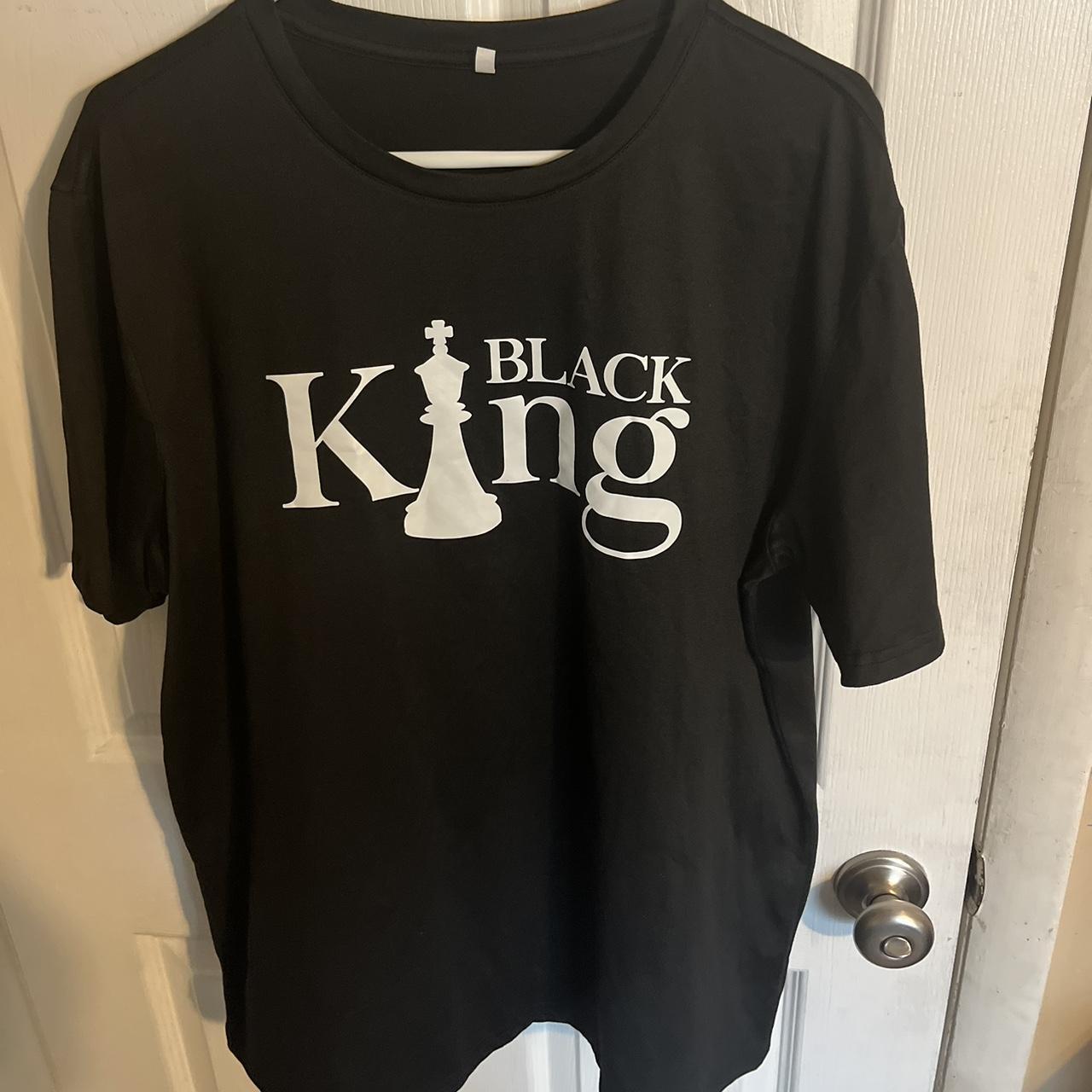 men’s black king shirt shein, -message me if you