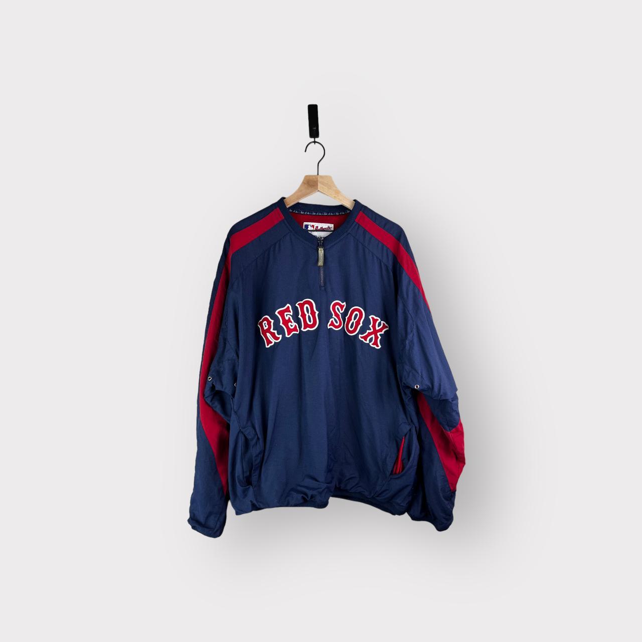 VINTAGE MAJESTIC boston red sox jacket authentic - Depop