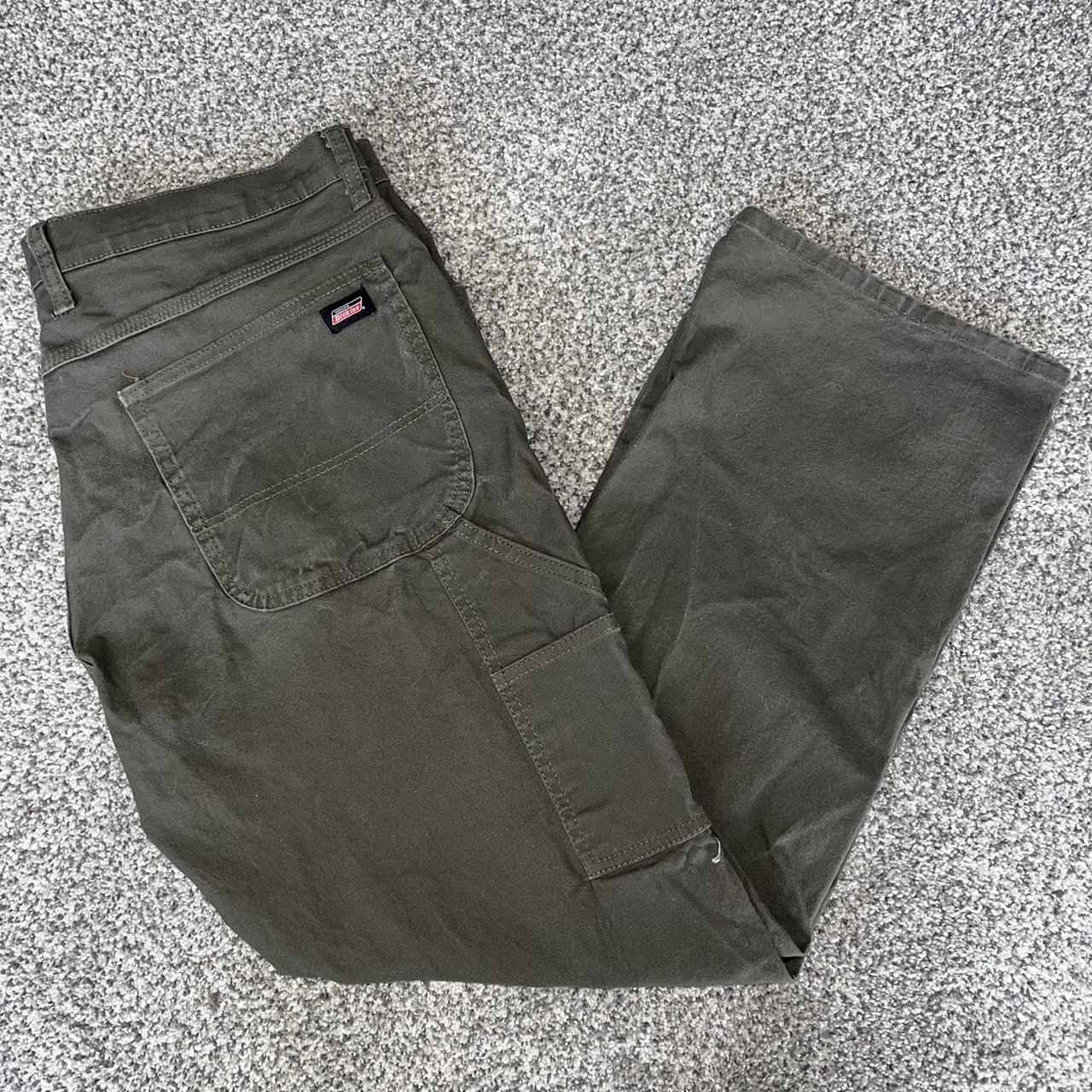 Dickies Men's Green Trousers | Depop