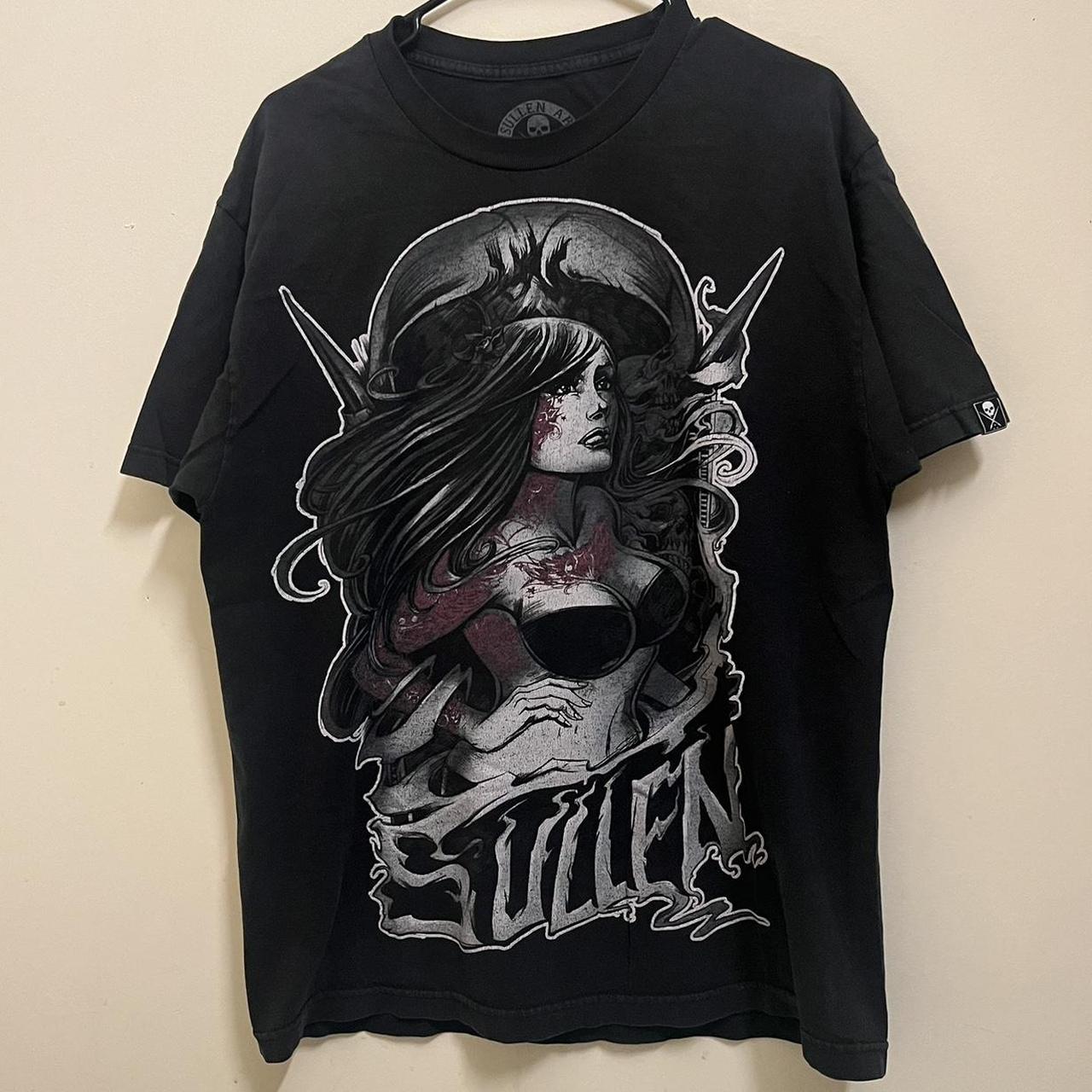 black vintage sullen art collective graphic t shirt... - Depop