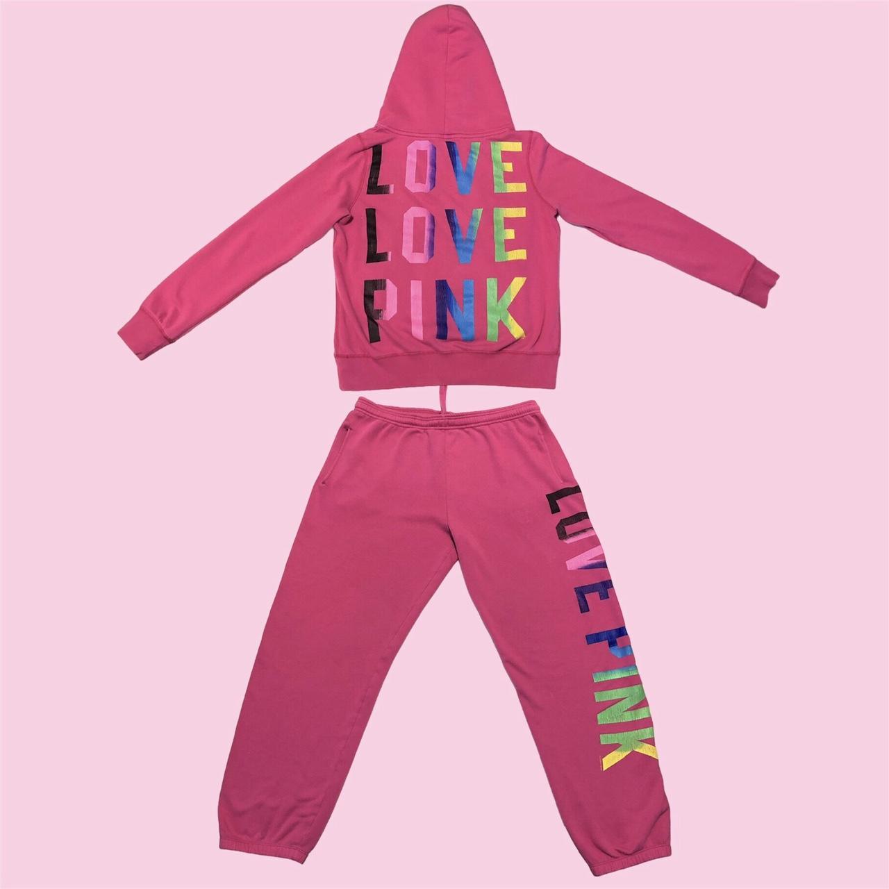 mcbling y2k victoria secret PINK tracksuit 🎀 pink... - Depop
