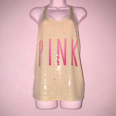 ✯ pink mcbling mesh & sequins underwear Victoria's - Depop